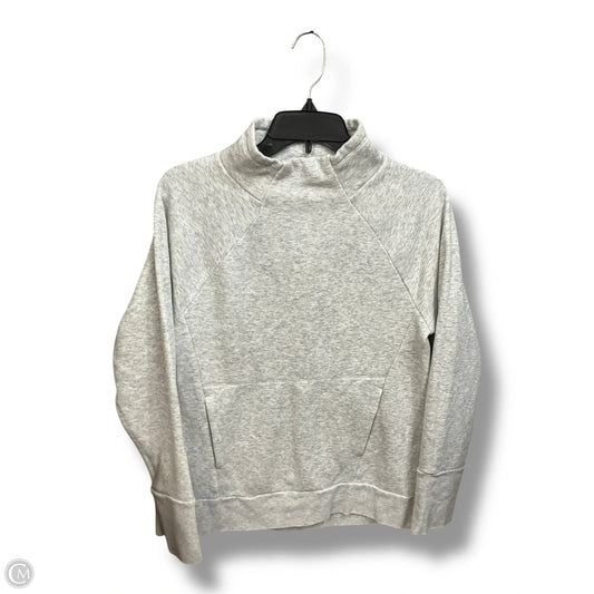 Athletic Top Long Sleeve Collar By Fabletics In Grey, Size: S