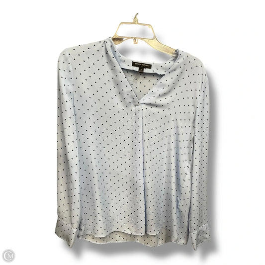 Top Long Sleeve By Banana Republic In Polkadot Pattern, Size: S