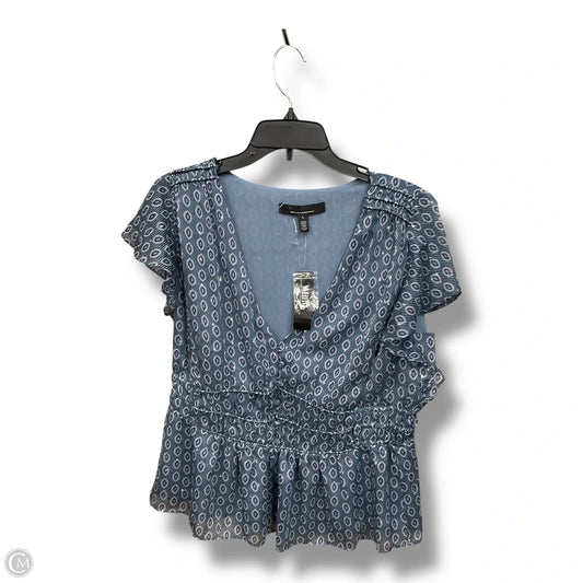 Top Short Sleeve By White House Black Market In Multi-colored, Size: L