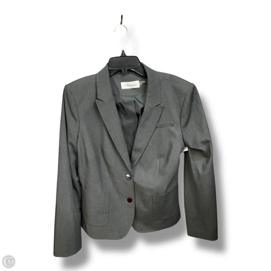Blazer By Calvin Klein In Grey, Size: L