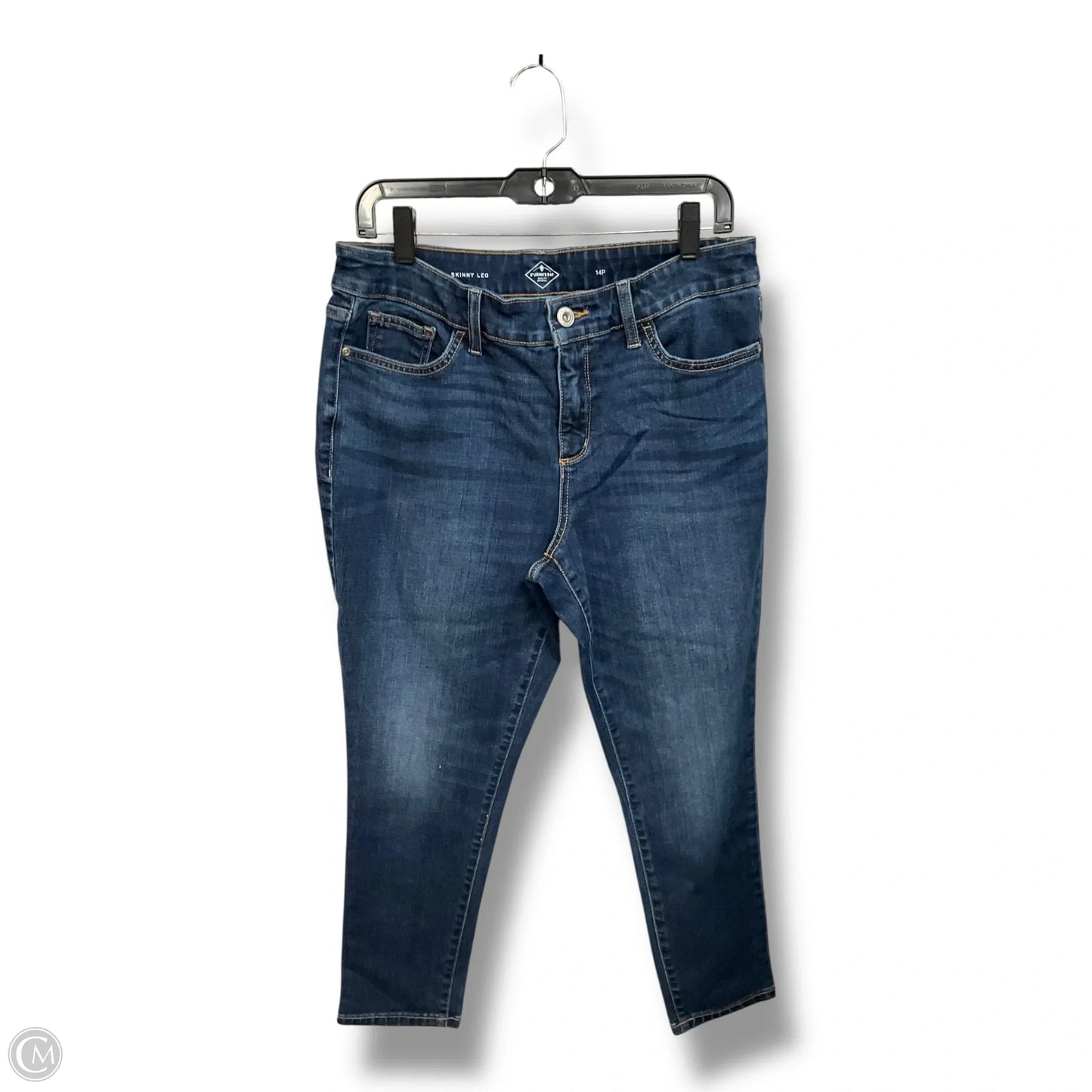 Jeans Skinny By St Johns Bay In Blue Denim, Size: 14p