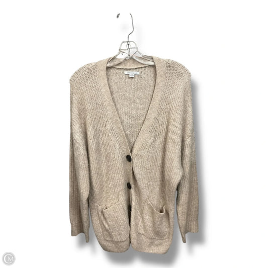 Sweater Cardigan By American Eagle In Beige, Size: M