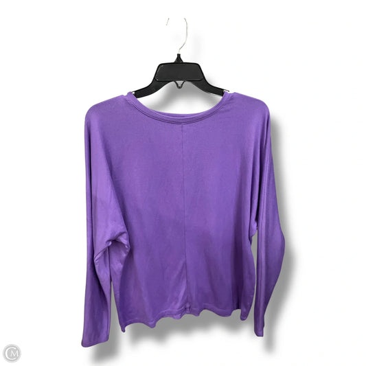 Top Long Sleeve By Time And Tru In Purple, Size: M