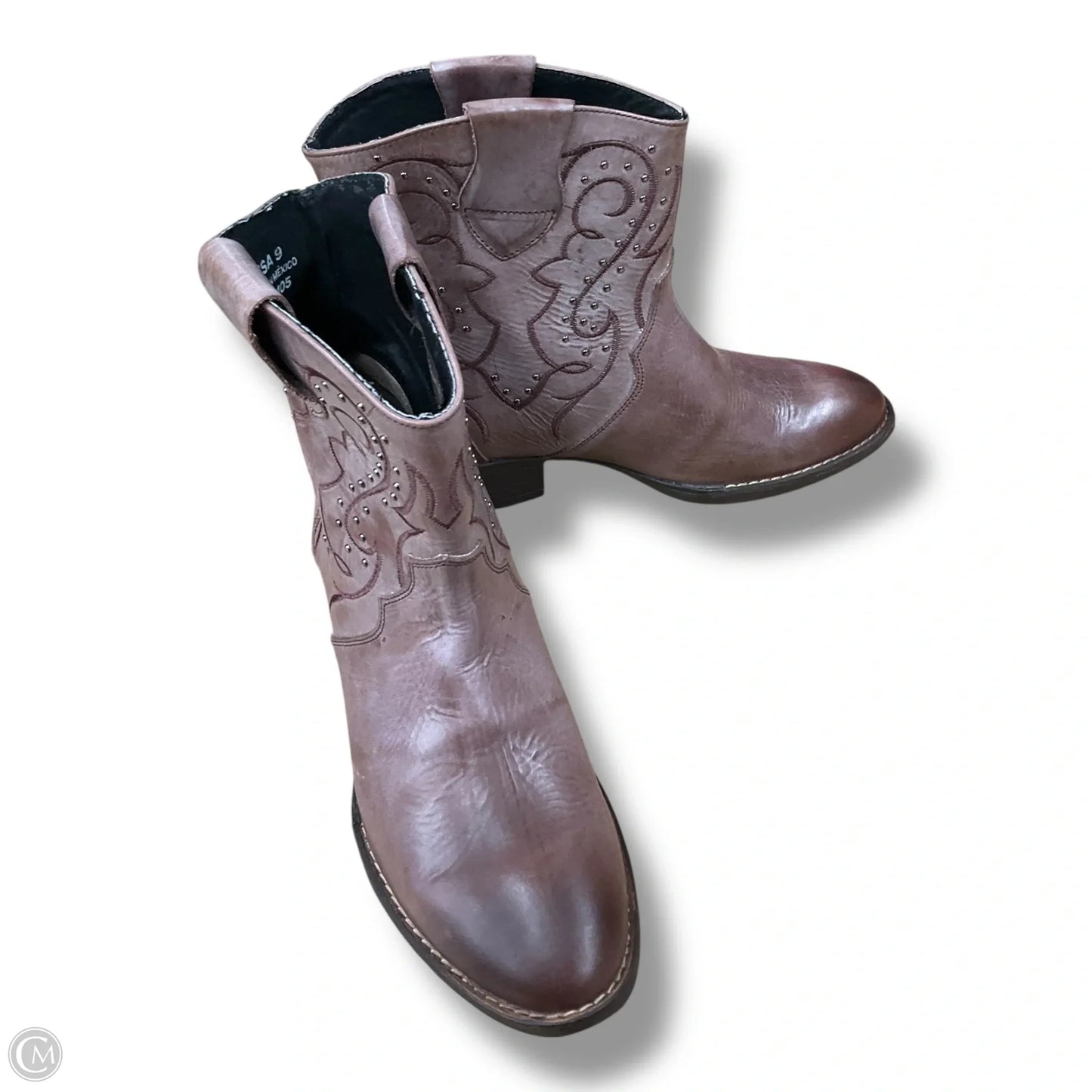 Boots Western By Clothes Mentor In Brown, Size: 9