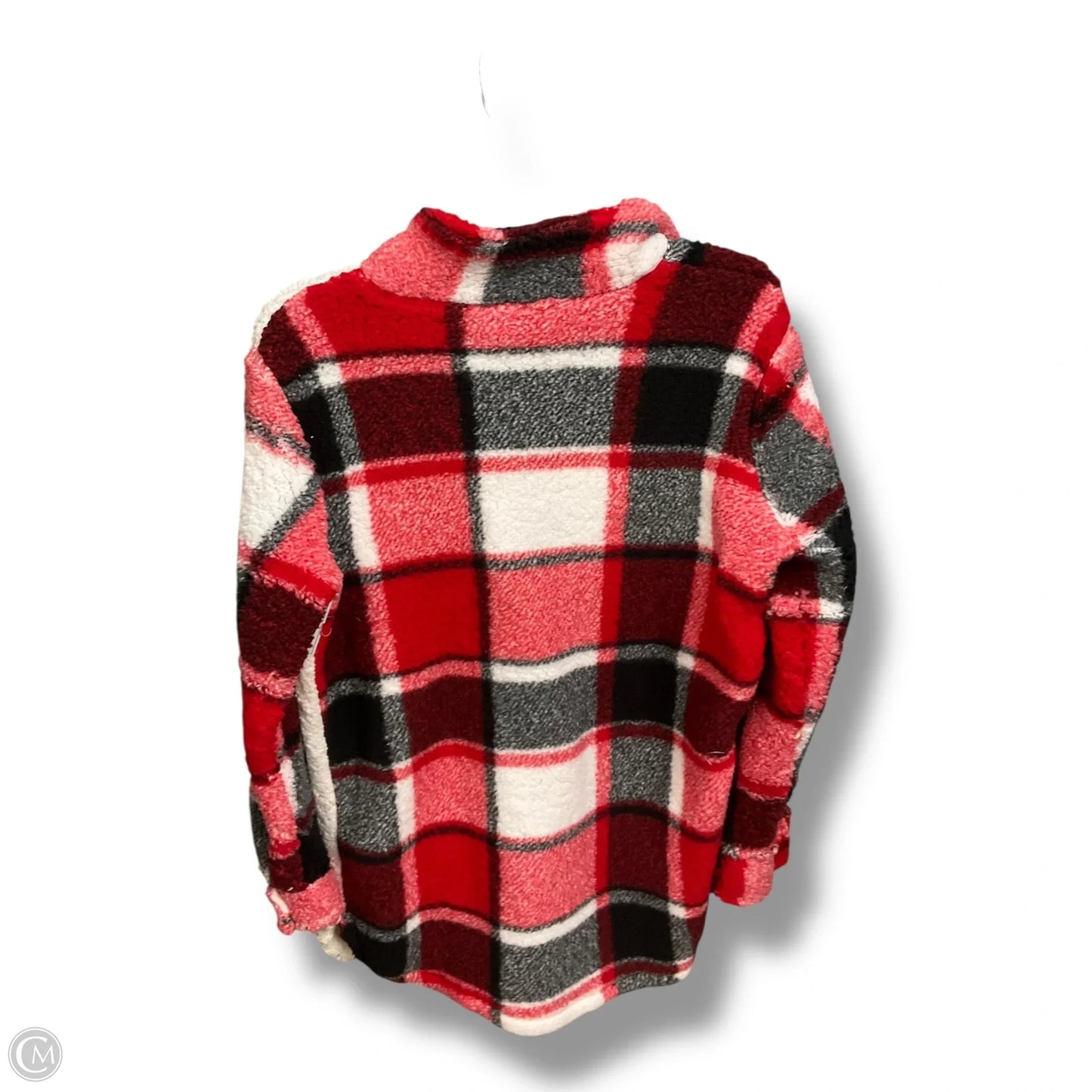 Jacket Shirt By Love In Plaid Pattern, Size: Xl