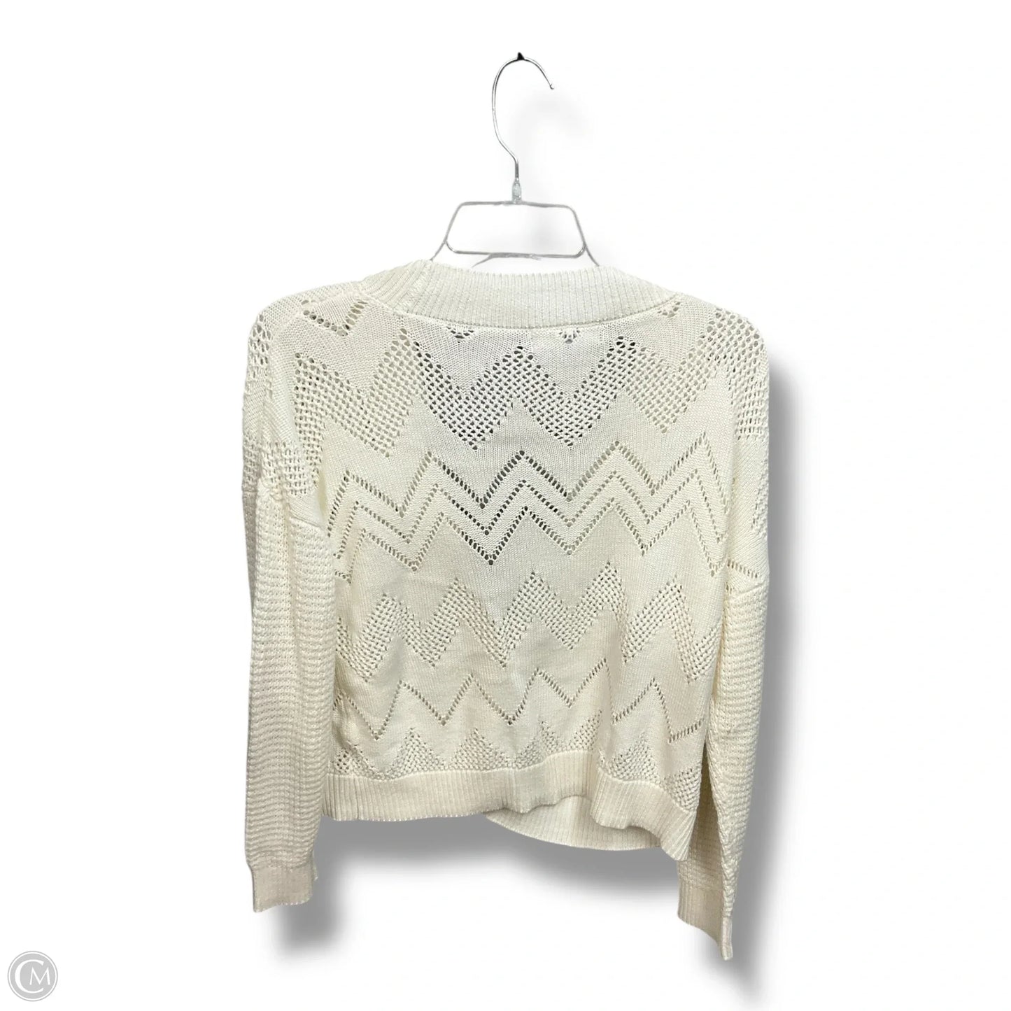 Sweater Cardigan By Marled In Cream, Size: M