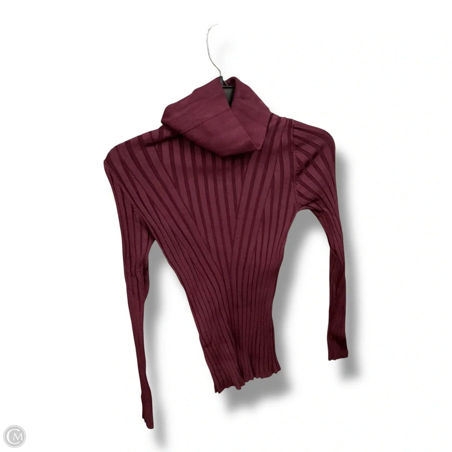 Top Long Sleeve By White House Black Market In Maroon, Size: S