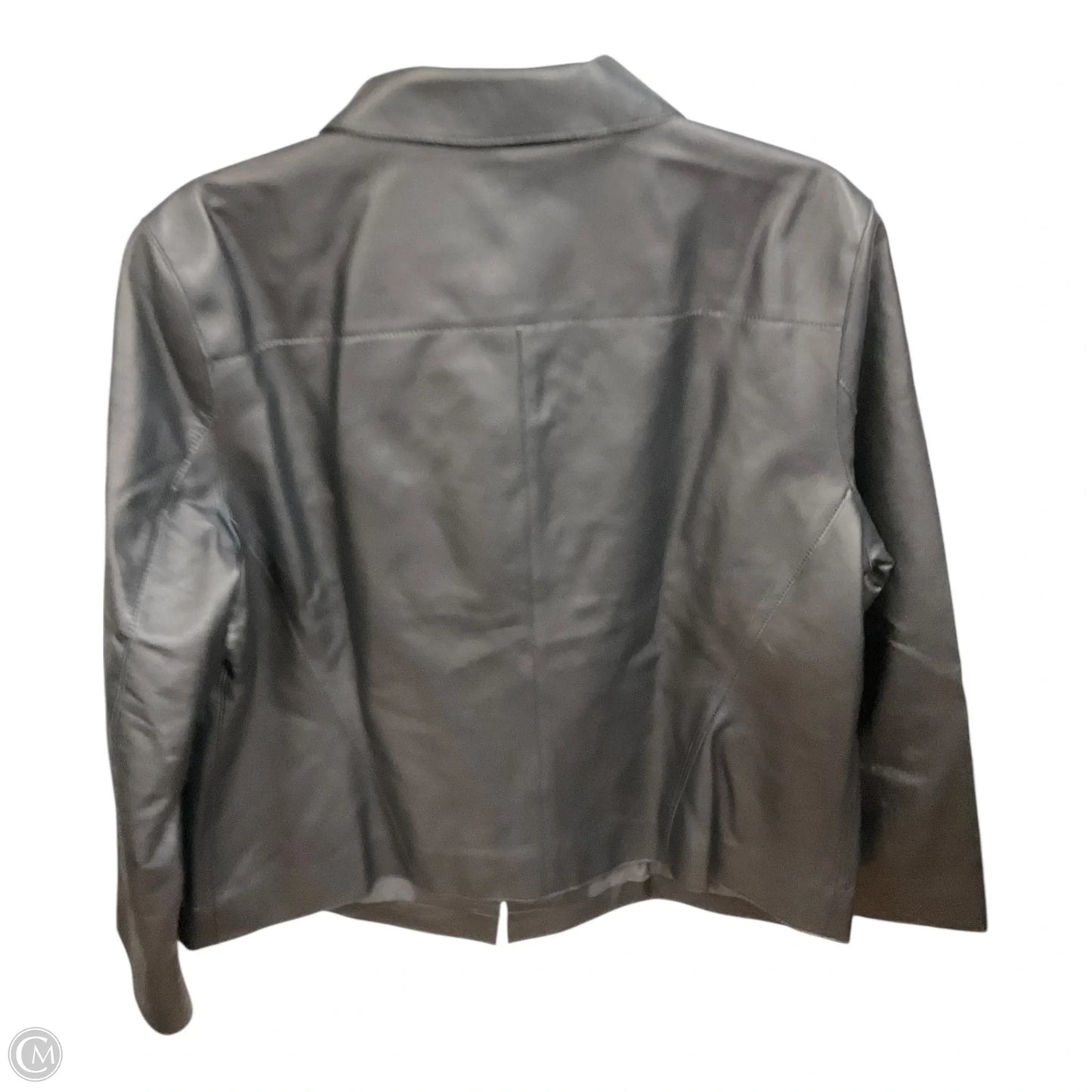 Jacket Leather By Chicos In Black, Size: Xl