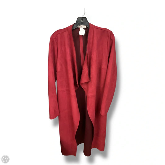 Coat Other By Justfab In Maroon, Size: M