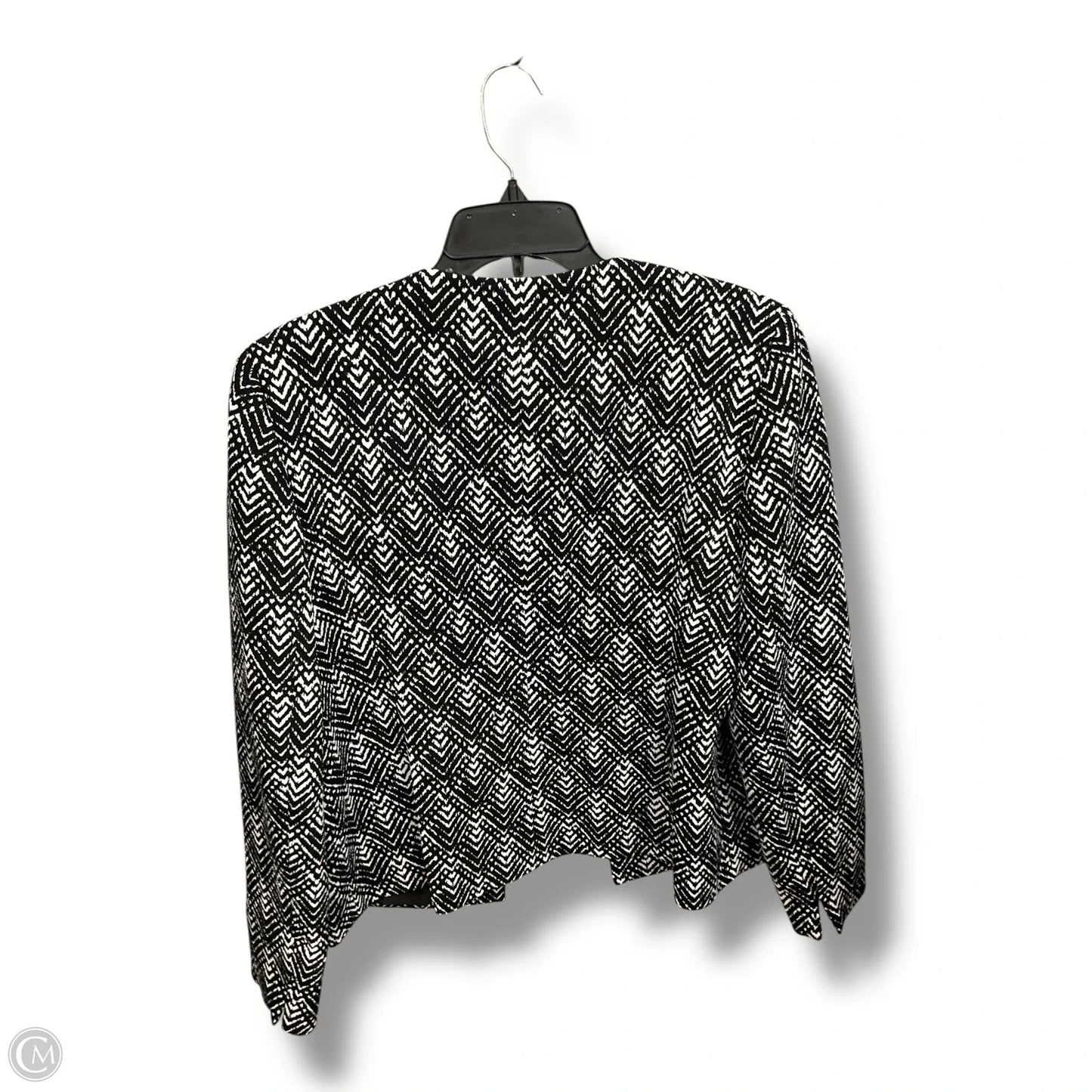 Blazer By Kasper In Chevron Pattern, Size: L