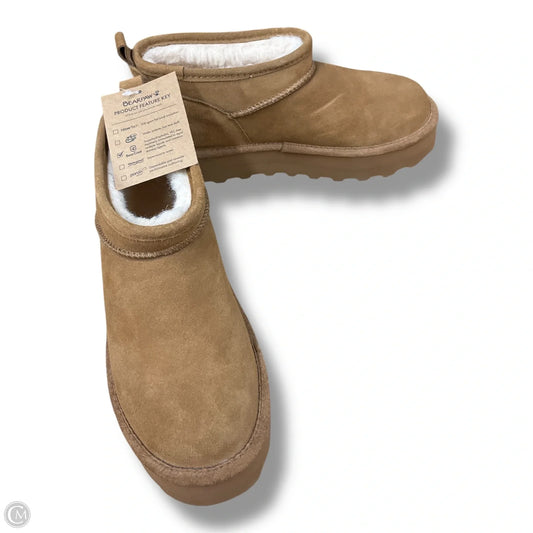 Boots Ankle Flats By Bearpaw In Tan, Size: 11