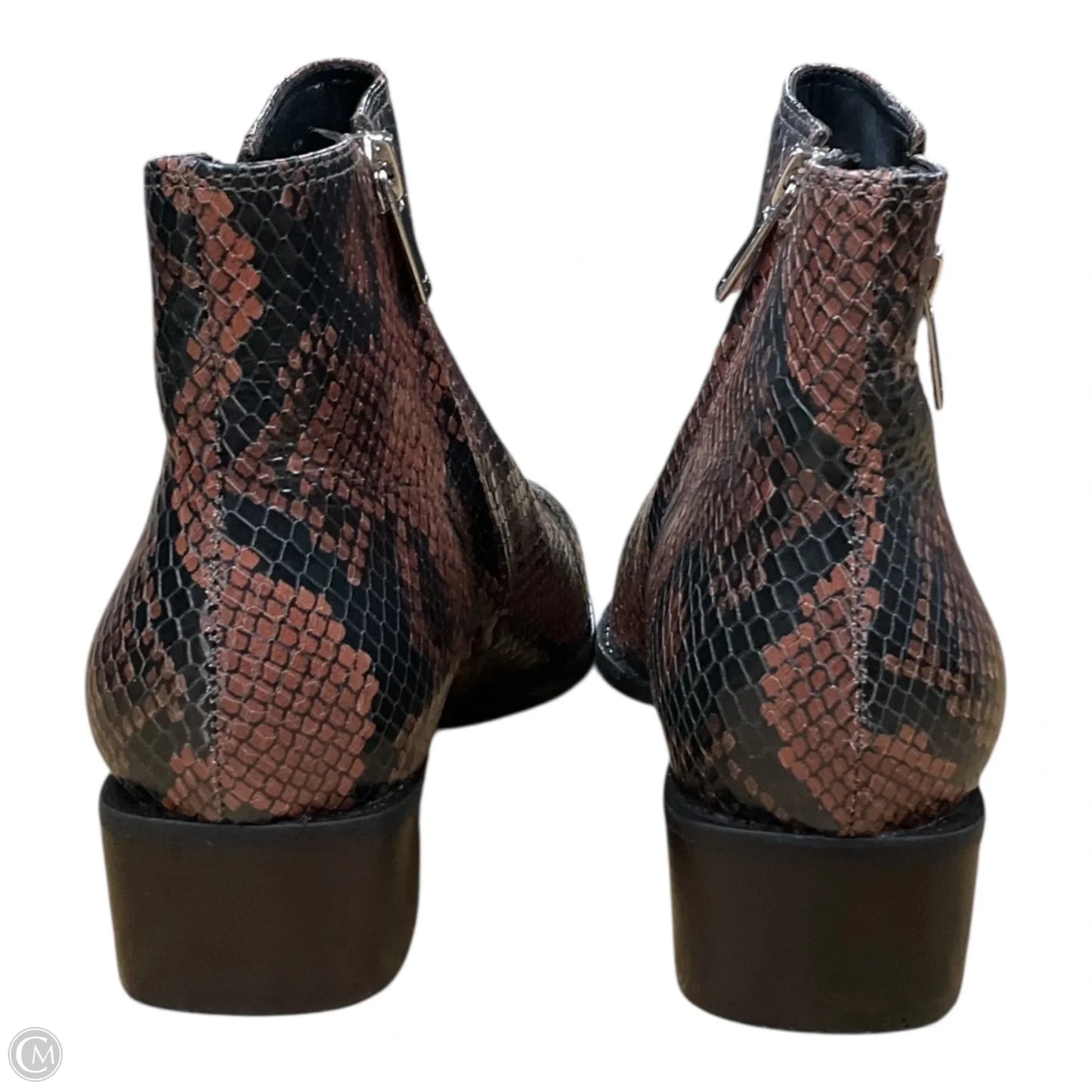 Boots Ankle Heels By Marc Fisher In Snakeskin Print, Size: 6.5