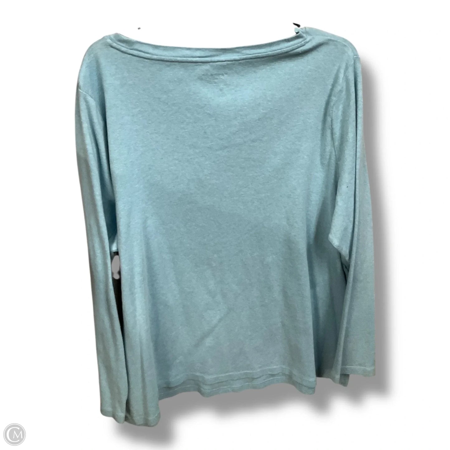 Top Long Sleeve Basic By Talbots In Blue, Size: 3x