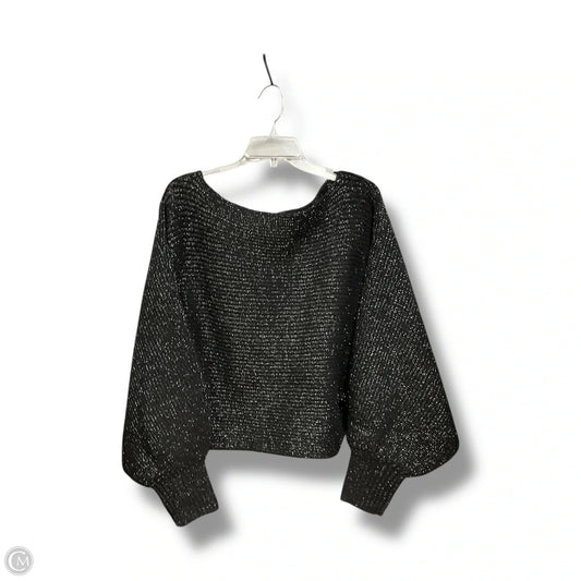 Sweater By She + Sky In Black & Silver, Size: L