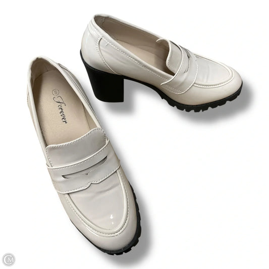 Shoes Heels Block By Forever In Beige, Size: 8