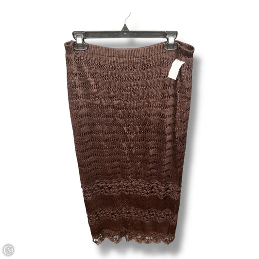 Skirt Midi By Chicos In Brown, Size: M