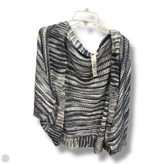 Shawl By Chicos In Blue & White, Size: Osfm