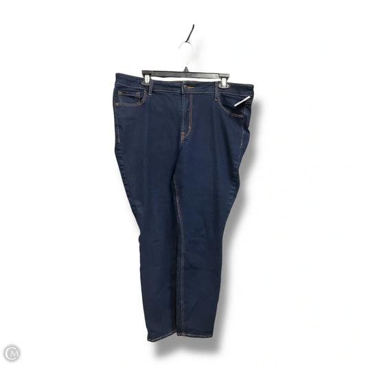 Jeans Skinny By Old Navy In Blue Denim, Size: 16
