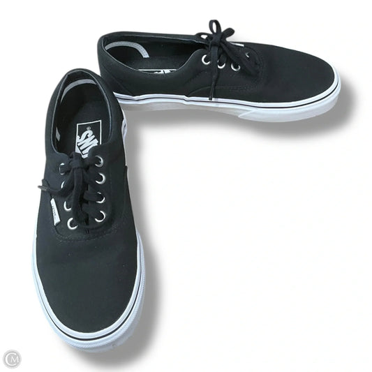 Shoes Flats By Vans In Black, Size: 6.5