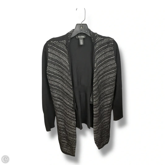 Cardigan By White House Black Market In Black & Silver, Size: Xs