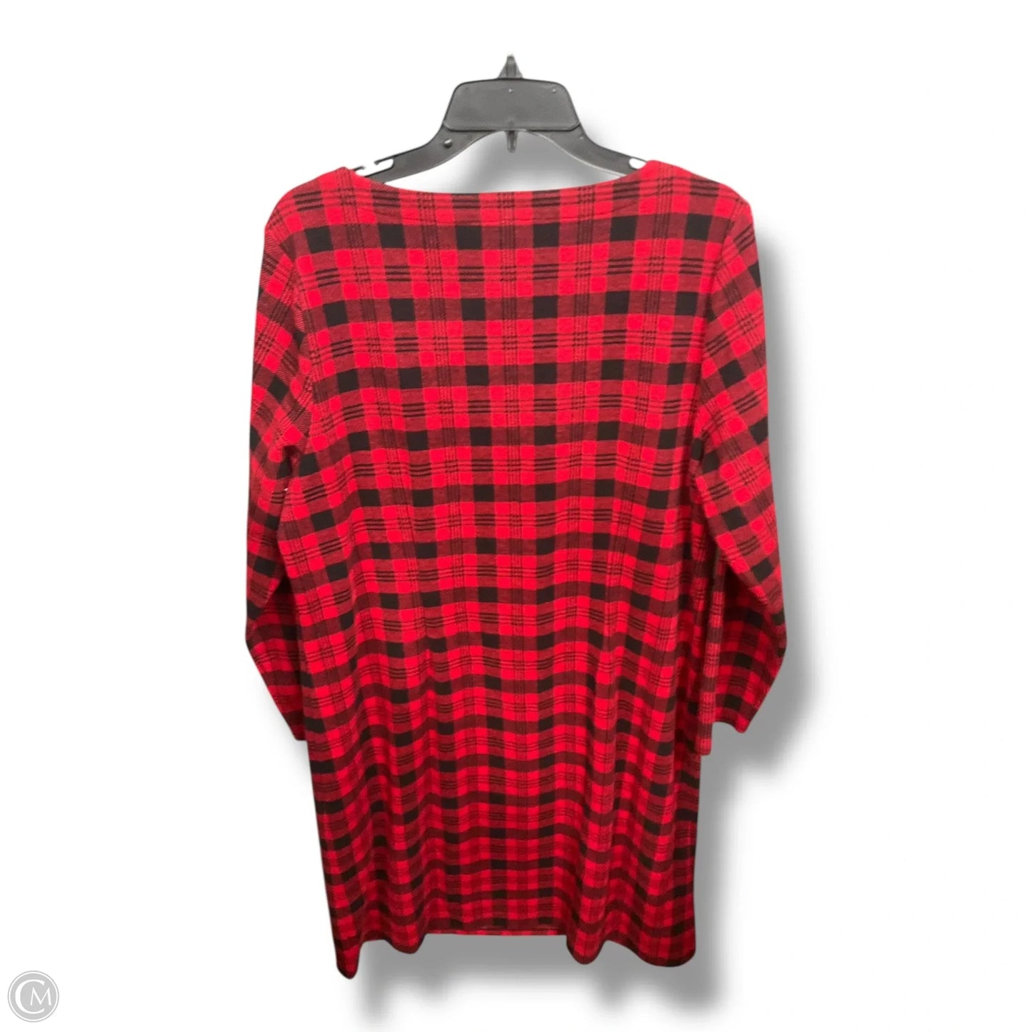 Dress Casual Midi By Talbots In Plaid Pattern, Size: Xl