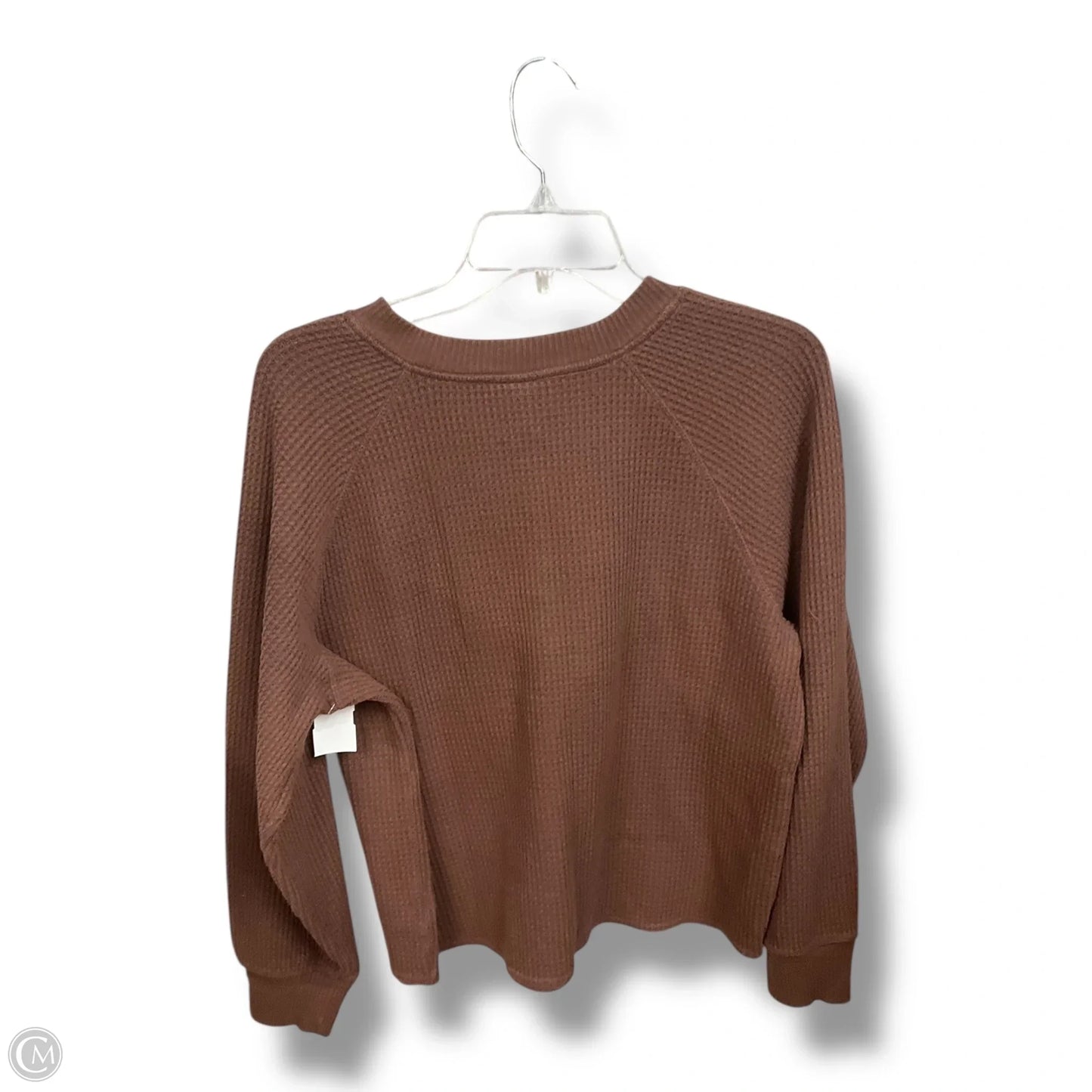 Top Long Sleeve By Old Navy In Brown, Size: L