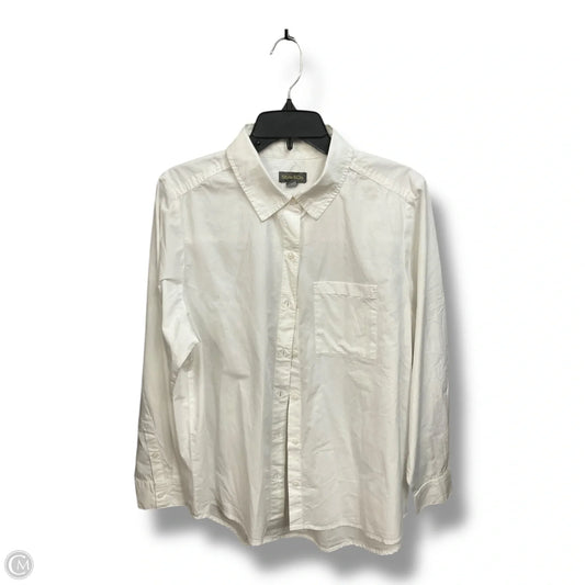 Blouse Long Sleeve By Style And Company In White, Size: 1x