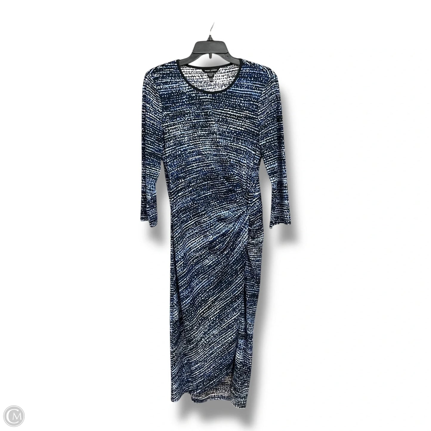 Dress Casual Maxi By Maggy London In Blue, Size: L