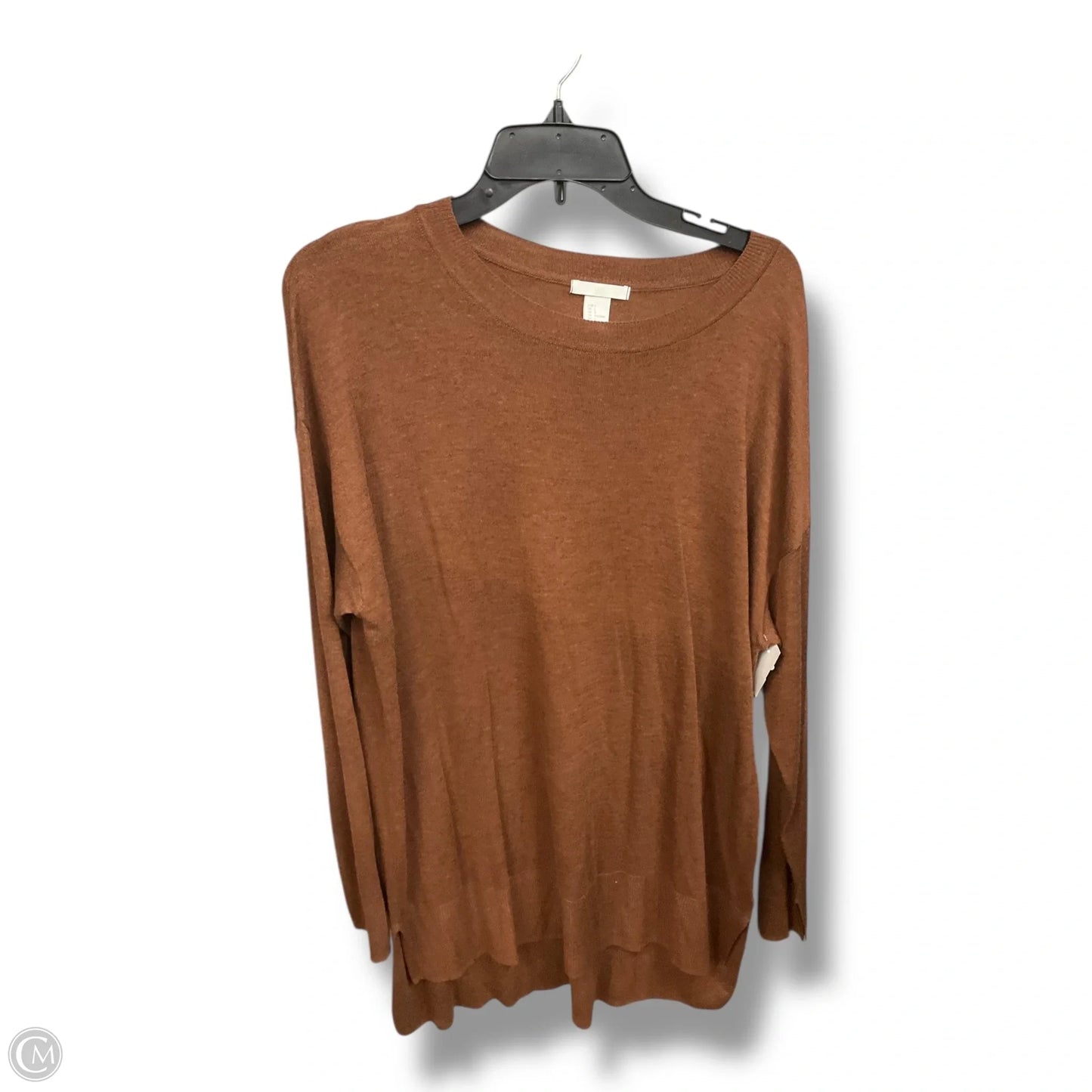 Top Long Sleeve Basic By H&m In Brown, Size: L