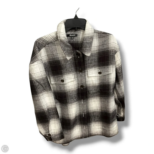 Jacket Shirt By Madewell In Plaid Pattern, Size: S