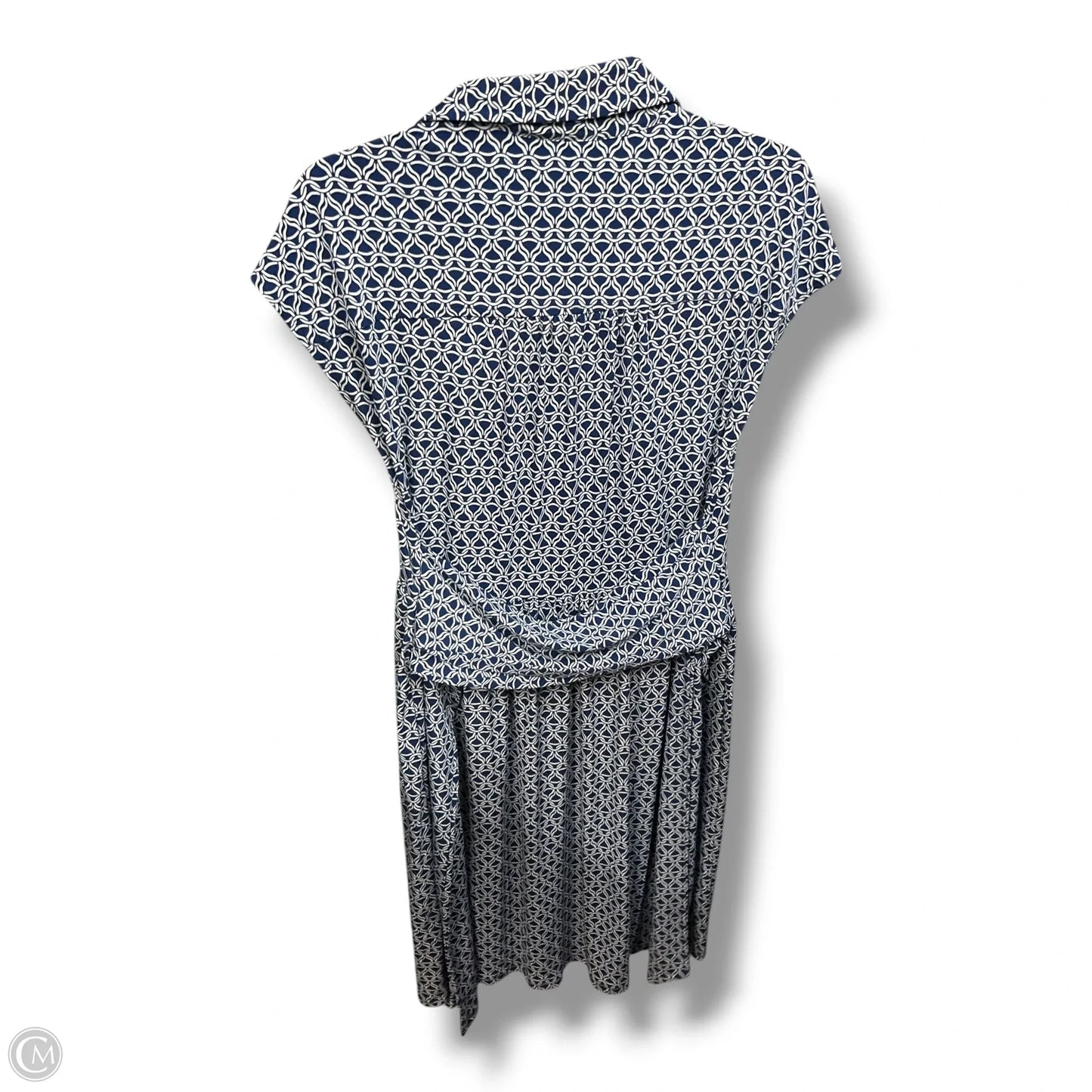 Dress Casual Short By New York And Co In Blue & White, Size: M