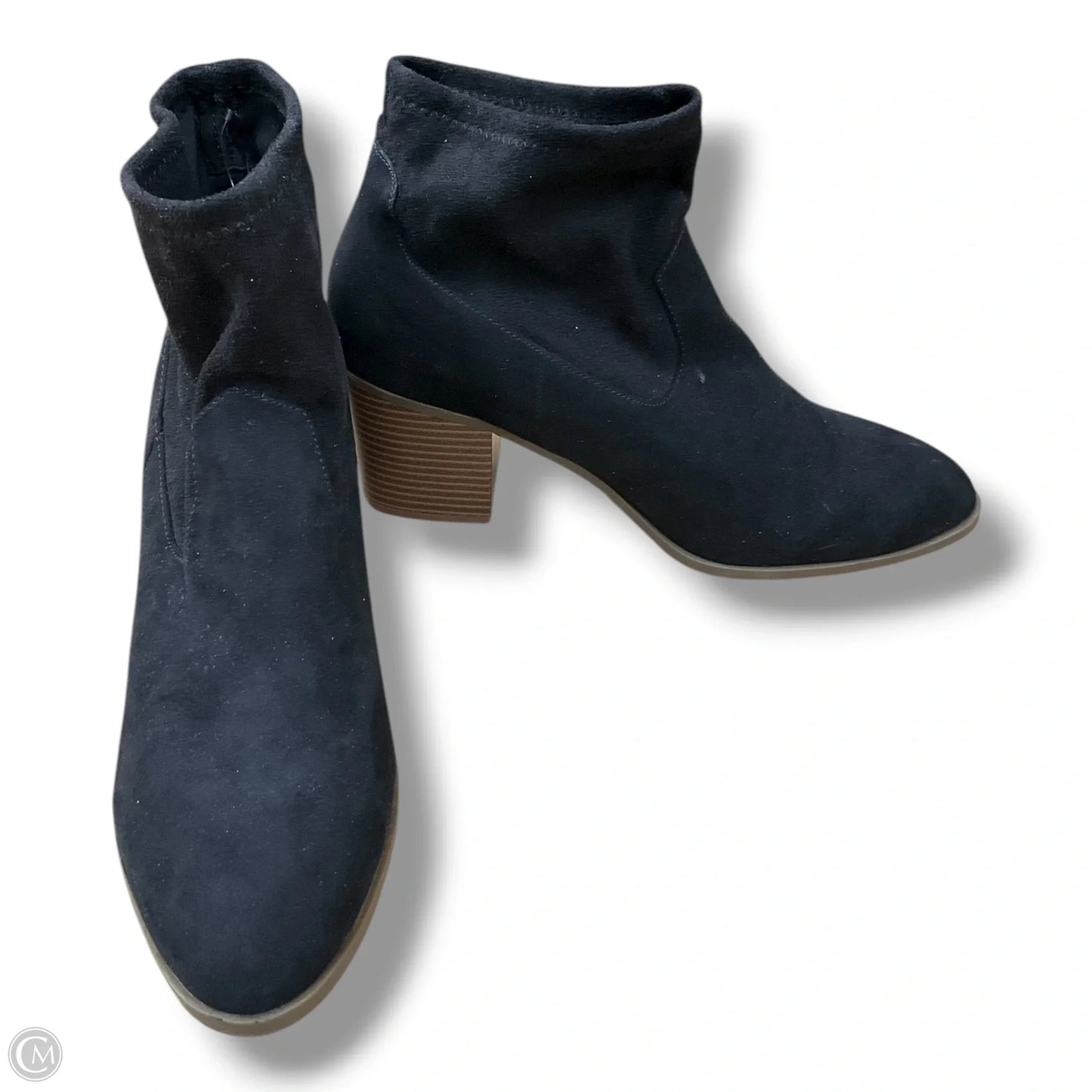 Boots Ankle Heels By Ana In Black, Size: 10