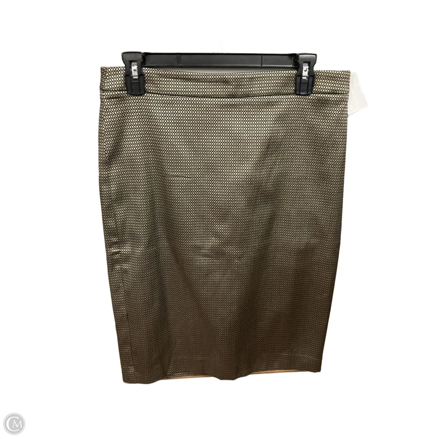 Skirt Mini & Short By Ann Taylor In Black & Gold, Size: 8