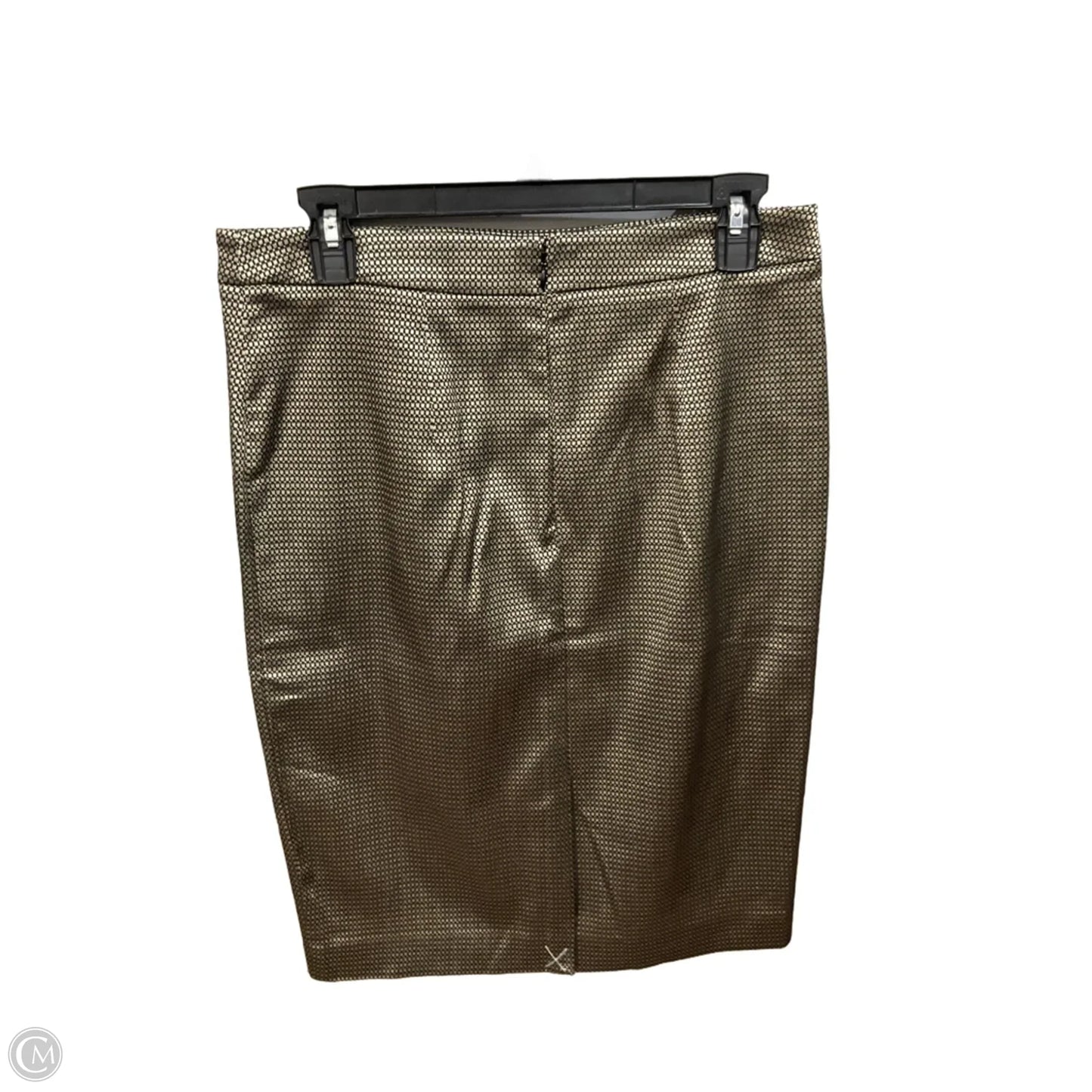 Skirt Mini & Short By Ann Taylor In Black & Gold, Size: 8