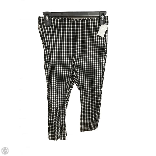 Pants Leggings By Adrianna Papell In Plaid Pattern, Size: 6