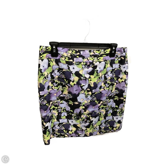 Skirt Mini & Short By Loft In Floral Print, Size: 8