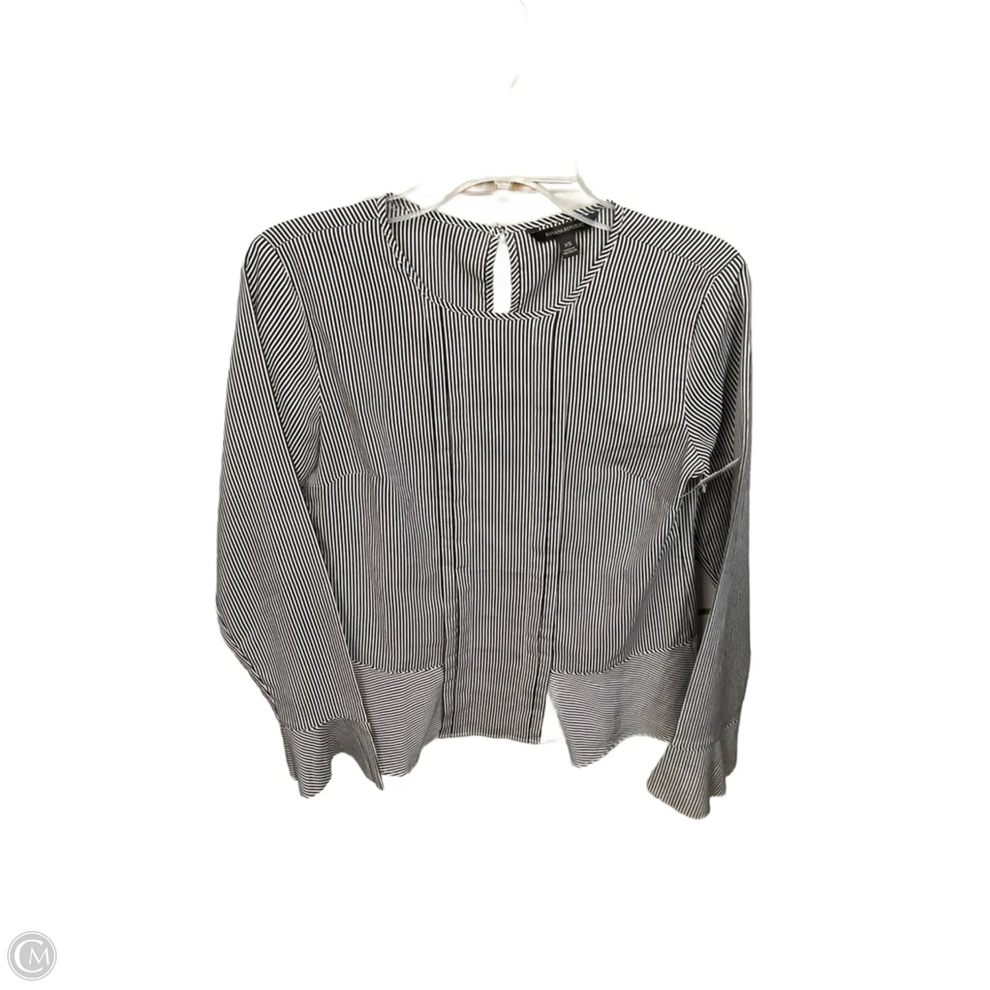 Top Long Sleeve By Banana Republic In Striped Pattern, Size: Xs