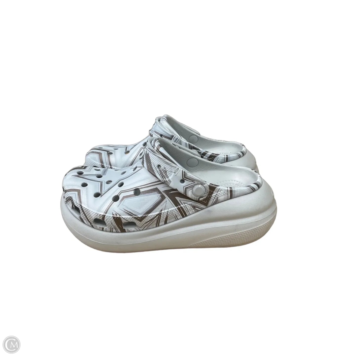 Shoes Sneakers Platform By Crocs In Grey, Size: 8