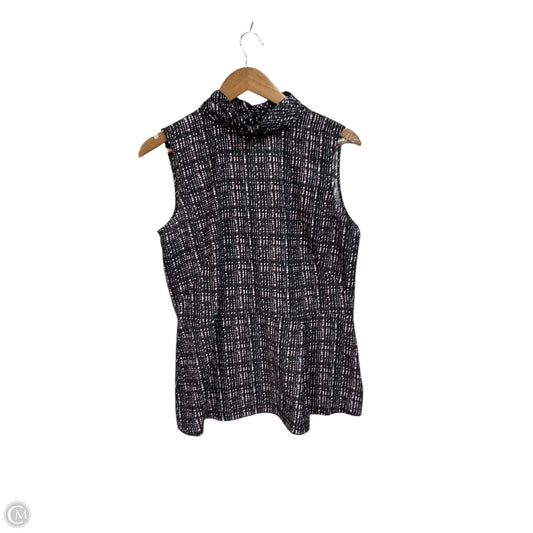 Blouse Sleeveless By Brooks Brothers In Blue & Purple, Size: M