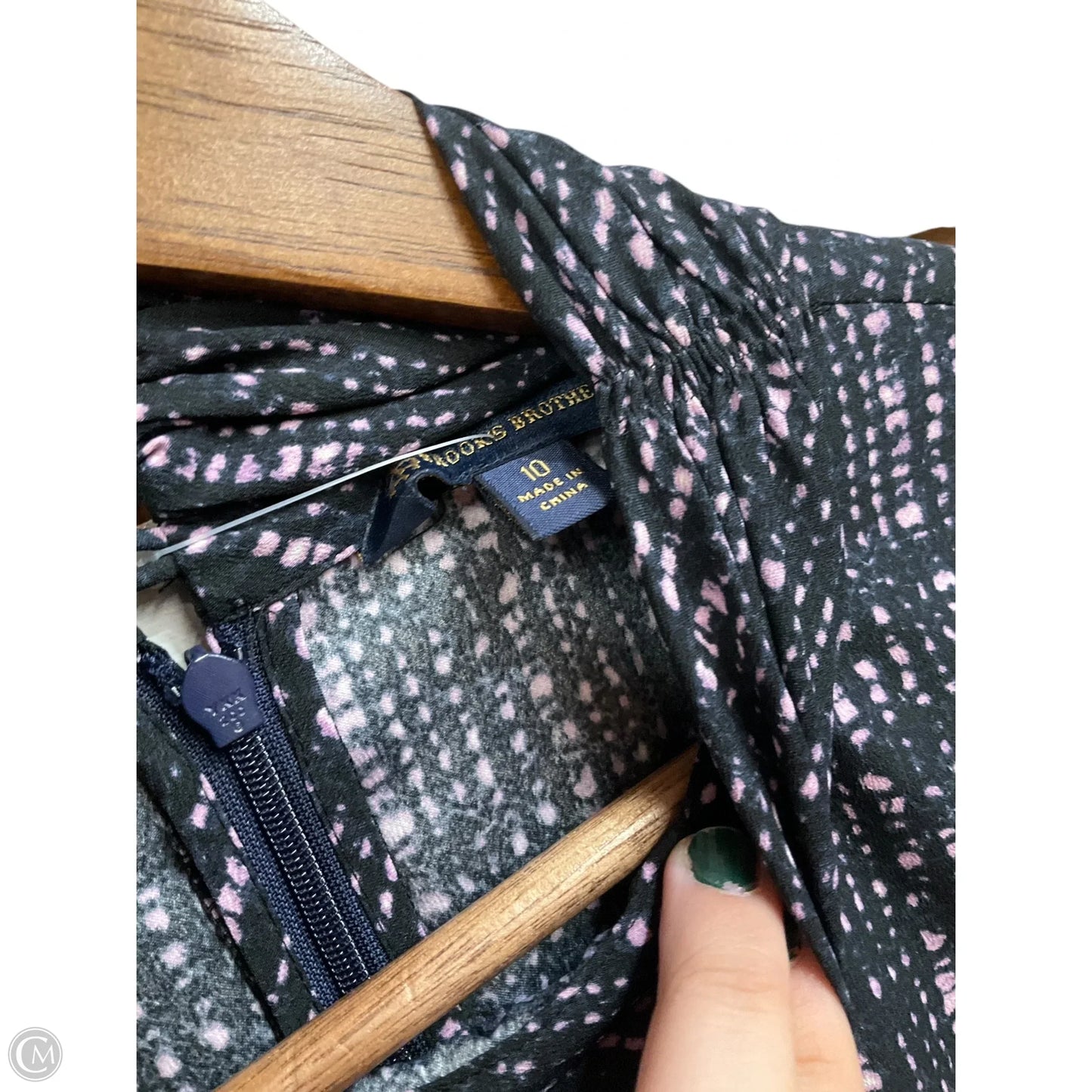 Blouse Sleeveless By Brooks Brothers In Blue & Purple, Size: M