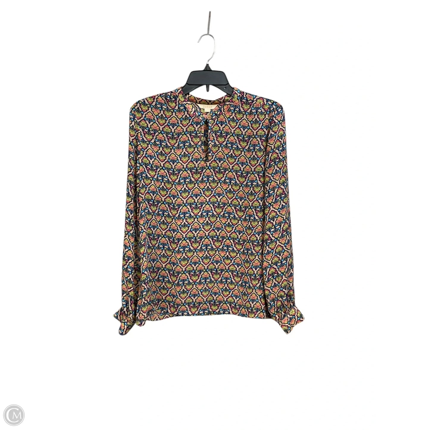 Blouse Long Sleeve By Tulle In Floral Print, Size: M