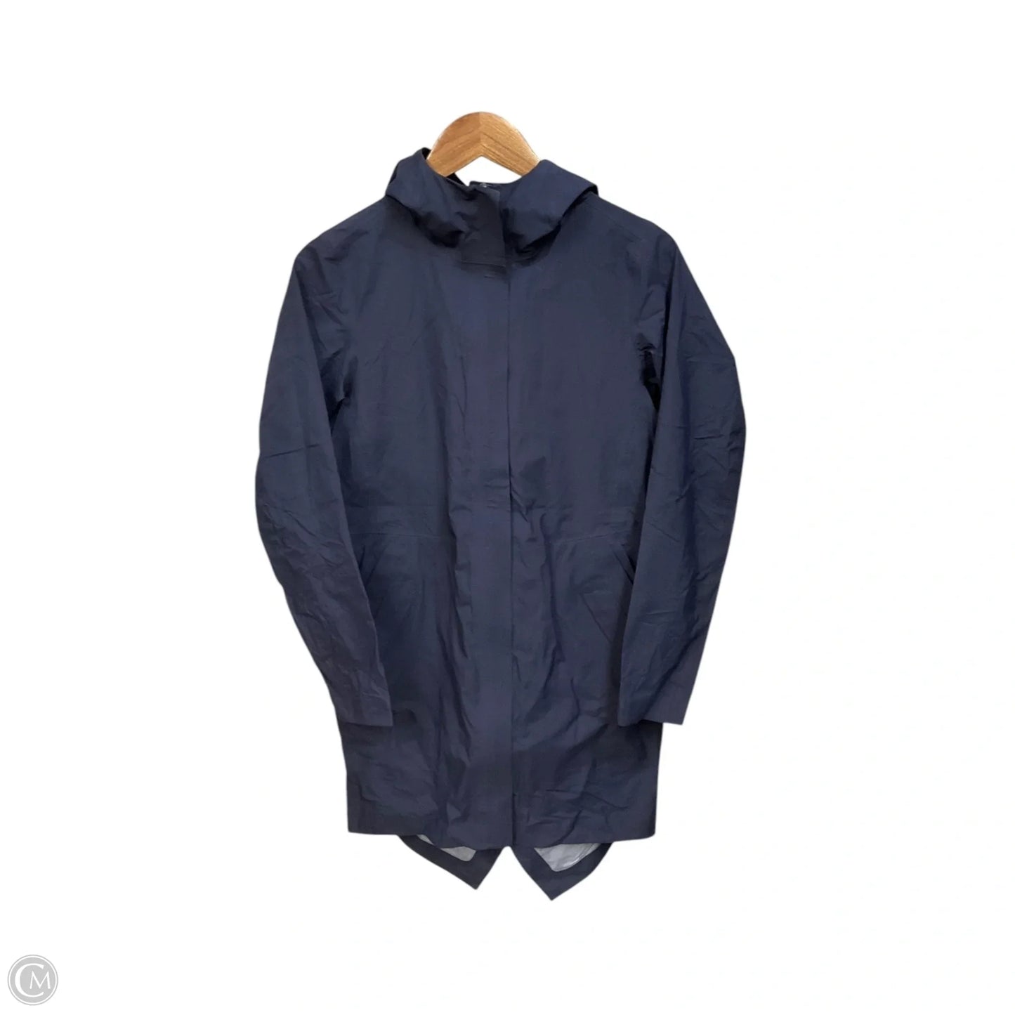 Coat Raincoat By Lululemon In Navy, Size: Xs