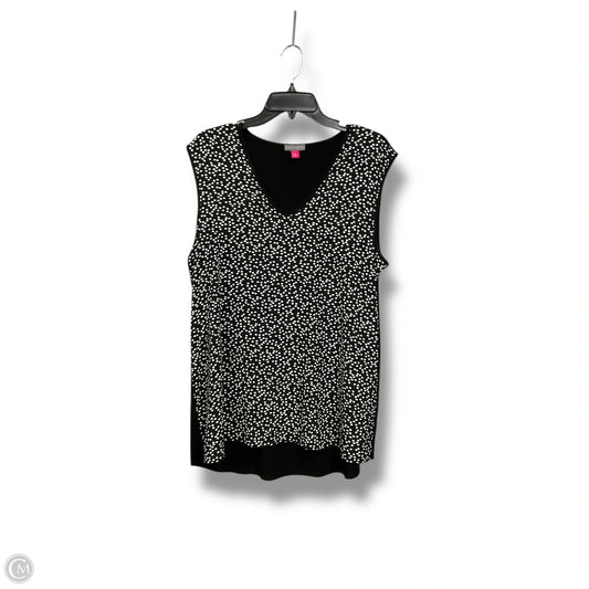 Top Sleeveless By Vince Camuto In Polkadot Pattern, Size: L