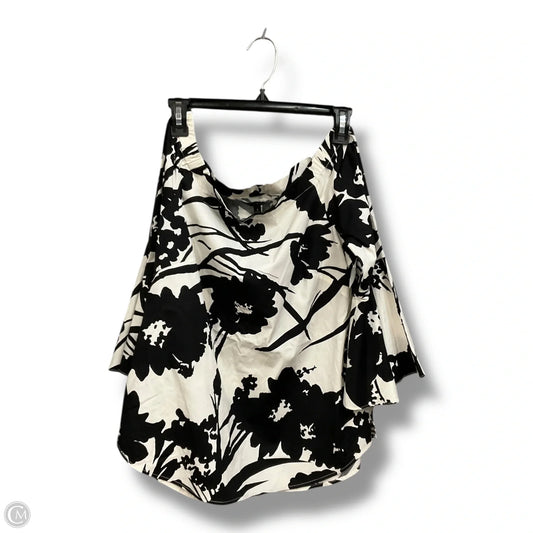 Top 3/4 Sleeve By White House Black Market In Black & White, Size: S