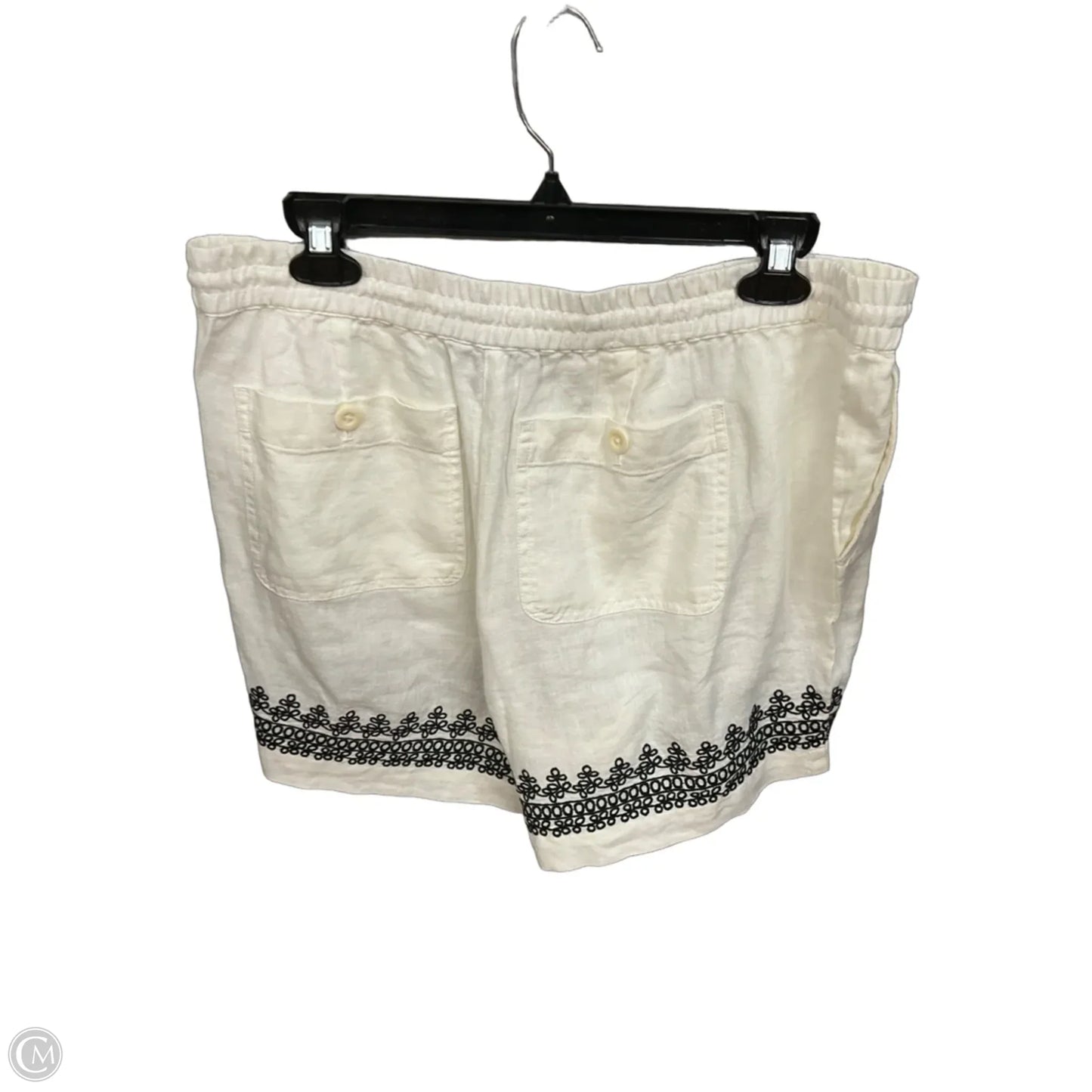 Shorts By Talbots In Black & Cream, Size: Lp