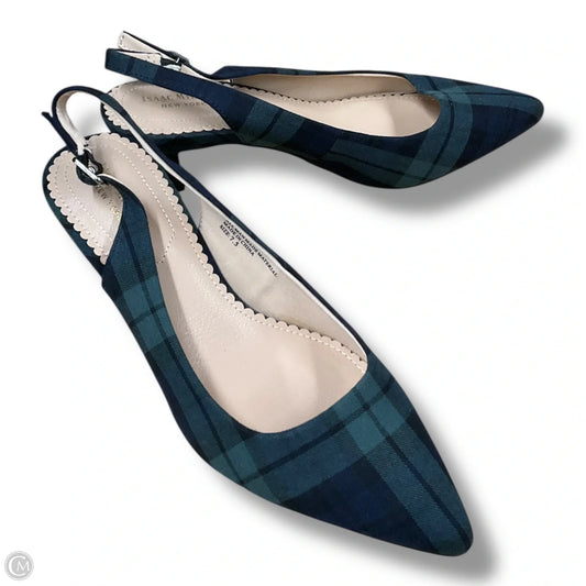 Shoes Heels Kitten By Isaac Mizrahi In Plaid Pattern, Size: 7.5