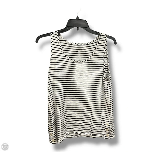 Top Sleeveless By Chicos In Striped Pattern, Size: S