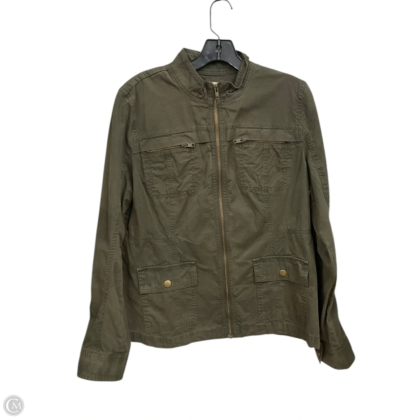 Jacket Utility By Caslon In Green, Size: L