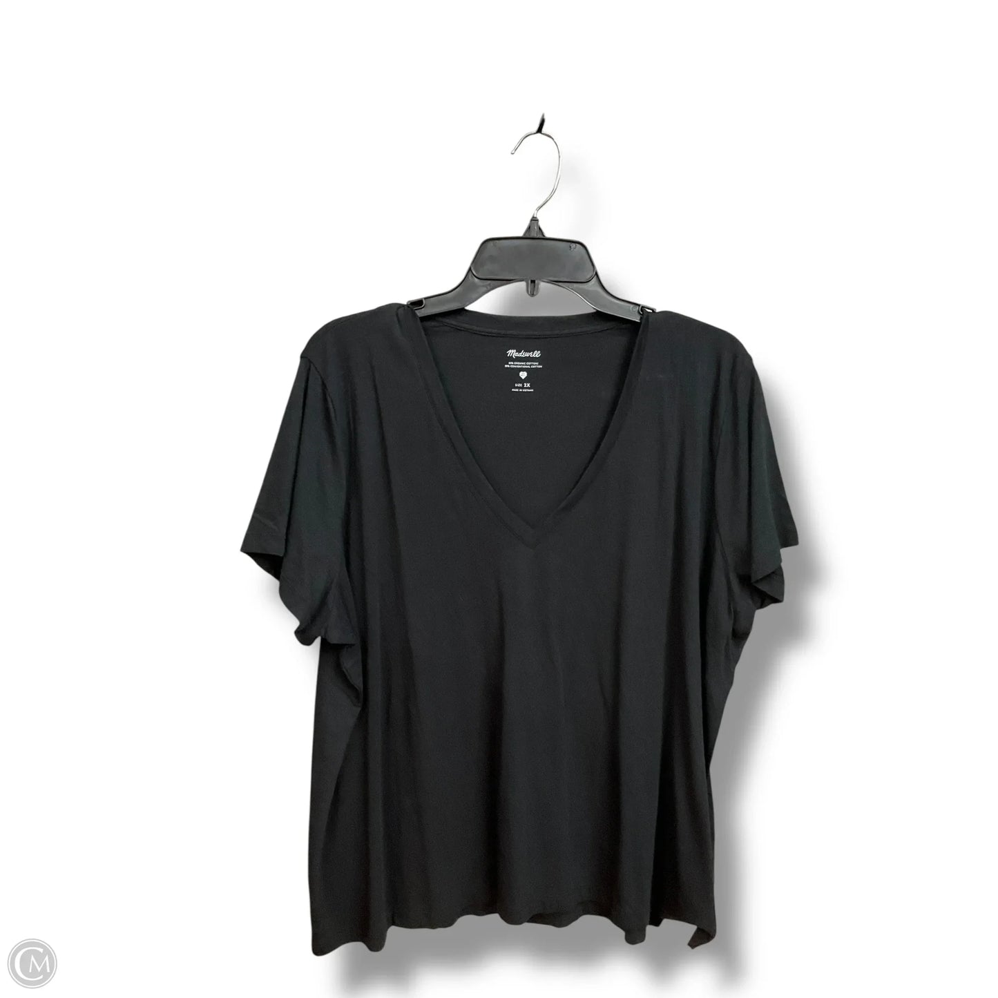Top Short Sleeve Basic By Madewell In Black, Size: 2x