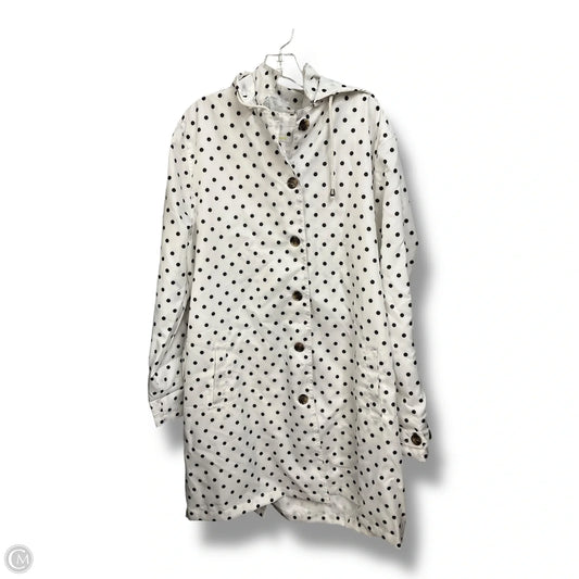 Coat Raincoat By Capelli In Polkadot Pattern, Size: Xl